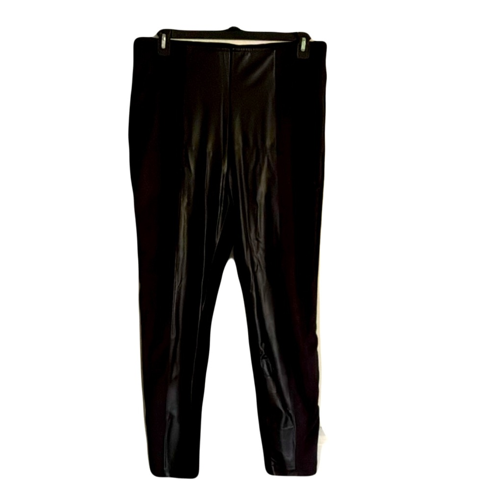Peter Nygard Black Faux Leather Pants
